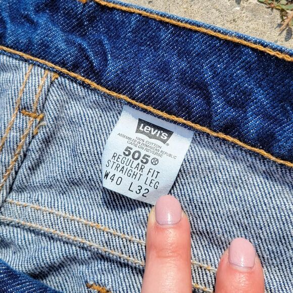 Vintage 90s Levi's Orange Tab 505 Straight Leg Jeans - Picture 7 of 8